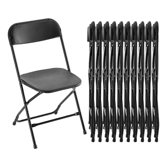 Folding Chair, Portable Stackable Chairs for Indoors Outdoors, Events, Weddings, Office, 330lbs Capacity
