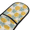 thumbnail image 2 of Dailycode Double Sided Oven Mitt with Loop Heat Resistant Kitchen Long Potholders 7" x 35" Retro Pineapples, 2 of 6