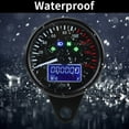 thumbnail image 2 of Motorcycle Speedo Tach, LCD Display Motorcycle Speedometer Motorbike Tachometer Speed Gauge 160KMH DC12V, 2 of 5