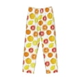 thumbnail image 4 of Goofa Lemon Orange Printed Soft Pajama Pants for Men, Wide Leg Comfy Casual Lounge Yoga Pants-Large, 4 of 9