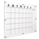 Excello Magnetic Dry Erase Calendar Whiteboard – 20x30 Inch Weekly/Monthly Planner With Note Section