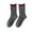 Gray, variant on Men's & Women's Two-Tone Roll Top Socks, Casual Knit Comfy Breathable Dress Socks for Daily Wear