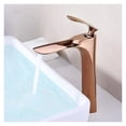 thumbnail image 6 of Bathroom Basin Faucets Gold Sink Mixer Tap Hot Cold Single Handle Deck Mounted Lavatory Crane Water Tap Rose Gold/Black ,Effortless Installation, 6 of 7