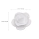 thumbnail image 3 of 100 rosas artificiales de 3,5 cm para ramos de bricolaje, bodas, fiestas y decoración del hogar (blancas), 3 of 7