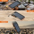 thumbnail image 4 of 4PK Solar Power Bank, Portable Charger, 20000mAh Solar Charger with LED Flashlight, IP65 Waterproof External Backup Battery Pack Perfect for Camping, Outdoor Activities, 4 of 11
