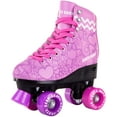 thumbnail image 4 of Skate Gear Retro Quad Roller Skates, Holiday Gift for Girls (Graphic Purple, Youth 2), 4 of 7