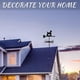 thumbnail image 2 of Weather vane in dog shape black metal wind direction indicator for roof, 2 of 5