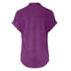 thumbnail image 5 of Tejiojio Women's Cotton Linen Shirt Casual V-Neck Short Sleeve Solid Button Front Blouse for Everyday Wear S-5XL, 5 of 5