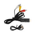 thumbnail image 3 of AV to HD Multimedia Interface Cable 3 RCA to HD Multimedia Interface Sound Video Converter Cable 3.3ft, 3 of 5