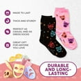 thumbnail image 4 of Foozys Women’s Crew Socks | Cute Fun Designs Fashion Novelty Socks | 2 Pairs (Theatre Masks), 4 of 5