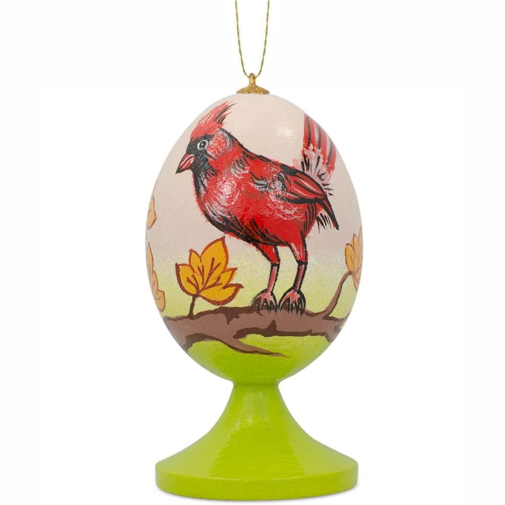 BestPysanky Red Cardinal Bird on Autumn Branch Wooden Christmas