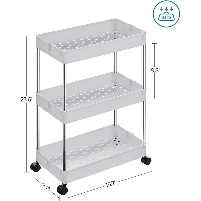 3-Tier Rolling Storage Cart