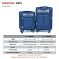 thumbnail image 5 of 2PCS Oxford Suitcase set Traval Luggage Set without password lock Universal Wheel 20+24 inch, 5 of 6