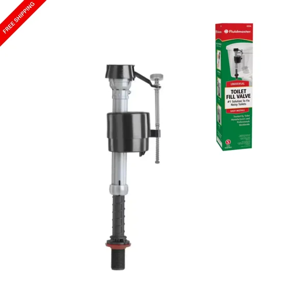 400A Universal Toilet Fill Valve Kit, Shank Adjust 9" To 14" Fix Noisy Slow Fill