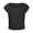 Black, variant on Girls Ribbed Knit Crop Top Short Sleeve Tee Square Neck Raglan Basic Casual Shirt For Kids Toddler Youth Hot Pink,13-14 Years