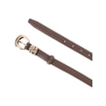 thumbnail image 2 of CTM Skinny Leather Dress Belt with Keeper Detail (Women), 2 of 4