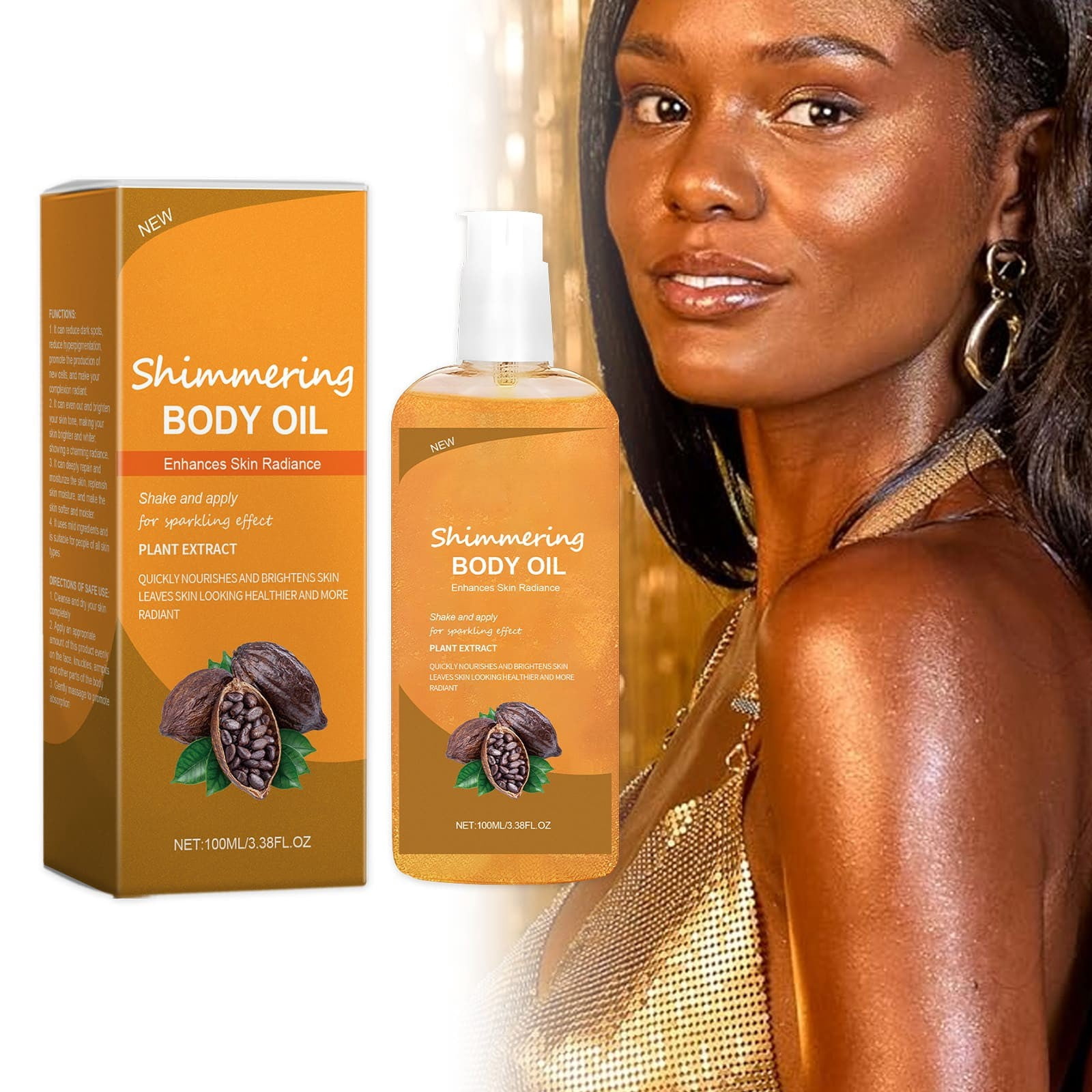 Kopari Golden Aura Body Oil, Toasted Vanilla Post Shower Body Oil