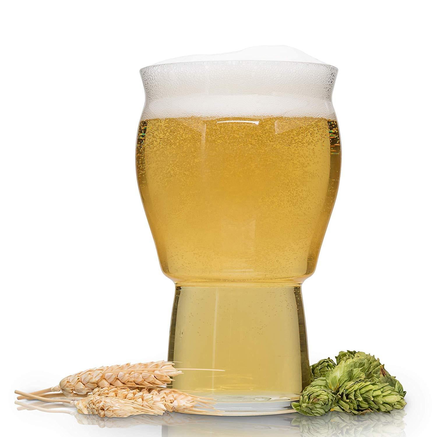 Muffin Top Nucleated Beer Glasses Pint Glass Cider, Soda, Tea