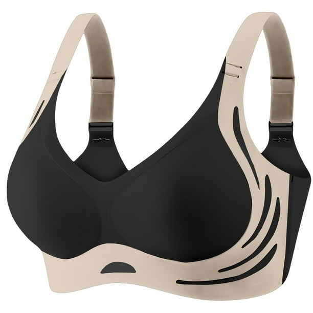 Brasieres de Mujer Sujetador Deportivo Inalámbrico para Mujer, de Alta Sujeción, sin Costuras, Cómodo, Talla Grande, para Entrenamiento, Yoga, Correr, Gimnasio, Ropa Deportiva. Grande