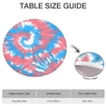 thumbnail image 6 of Colorful Tie Dye Pattern Round Fitted Tablecloth with Elastic Edge,Dining Table Cover Waterproof,Outdoor Round Tablecloth for Camping,Dining,Indoor and Outdoor, 6 of 7