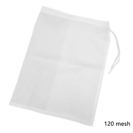 

DESTYER Nut Milk Bag Reusable Net Coffee Milk Tea Fruit Juice Wine Mesh 120 mesh 20*30cm
