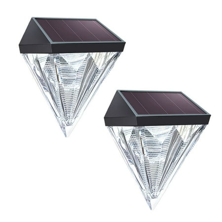 

Aoujea Solar Lights for Outside Solar Fence Lights - LED Solar Powered Wireless Wall Lights IP44 Waterproof Automatic Solar Patio Lamps For Front Door Pool(2/4 Pack)