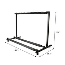 Wqmh 9 Multiple Guitars Stand Display Stand Guitar & Ukulele & Bass & Banjo Holder for Band, Studio, Home (Square-9 Holder)