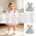 thumbnail image 4 of Toddler Kids Baby Girl Fall Winter Clothes Ruffle Long Sleeve Ribbed T Shirt Top Suspender Skirts 2Pcs Outfits 18-24 Months Light Blue, 4 of 8