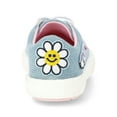 thumbnail image 3 of Wonder Nation Toddler Girls Denim Low Court Sneakers with Patches, 3 of 5