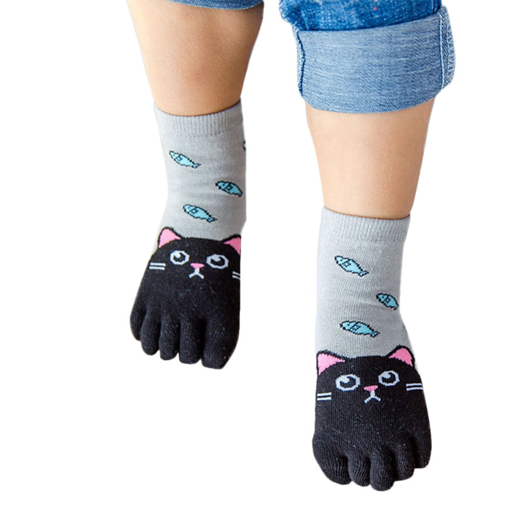 1Pair Dad Mom Cotton Kids Socks Anti Slip Girls Socks Baby Girls Boys Soft Socks 