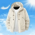 thumbnail image 2 of FYEGRE Men's Lightweight Hooded Windbreaker Jacket for Spring Summer Outdoor Hiking and Daily Comfort Wear with Breathable Fabric Khaki M, 2 of 3