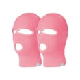 thumbnail image 1 of TopHeadwear 3 Hole Ski Face Mask Balaclava, 2 Pack Pink, 1 of 1