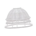 thumbnail image 5 of Segolike Hoop Skirt Petticoat Lolita Crinoline Underskirt Skirt Bustle Petticoat Vintage Women Hoops Pannier Petticoat for Prom Gown Dress White, 5 of 8