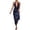 Blue, variant on AJGRHE Women Halter V Neck Maxi Dress Backless Bodycon Low Cut Long Dress Open Back Summer Beach Sundress Blue S