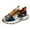 A, variant on XIMIN Men's Color Block Sports Shoes Colorful Trendy and Retro Canvas Thick Sole Sneakers Lace up Casual Style Suitable for Walking Tennis and Running