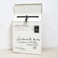 thumbnail image 3 of CAROOTU Iron Lock Letter Box Vintage Wall Mount Mailbox Mail Postal Letter Newspaper Box, 3 of 6