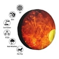 thumbnail image 4 of Logiee Tennis Ball In Fire Print Spare Tire Cover, Universal Wheel Protectors,Waterproof Dust-Proof UV Sun Wheel Tire Cover,Fit for SUV, RV, Travel Trailer, Truck-15 inch, 4 of 6