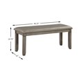 thumbnail image 3 of Topline Home Furnishings Grey 6pc Transitional Dining Set, 3 of 5