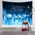 thumbnail image 1 of Innerwin Wall Hanging Xmas Background Cloth Santa Claus Christmas Soft Tapestry Home Decor Washable Blanket Colorful Style 17 59"x79", 1 of 2