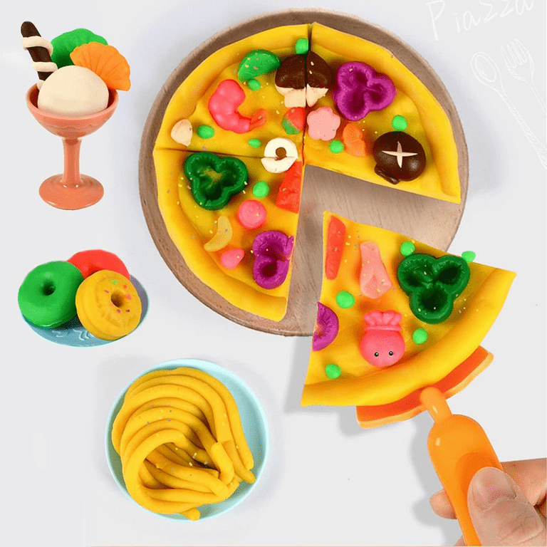  Dear Deer Color Dough Set Play for Kids Ages 2-4 4-8, Frog Play  Toy Dough Maker Kitchen Creations Ice Cream Party Favors Playset Bulk Pack  Molds DIY Kit for Creating Burger
