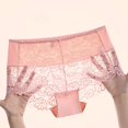 thumbnail image 3 of Clearance Women's Underwear, Women's panties lace sexy plus large pants large size medium-high waist file summer thin panties, 3 of 4