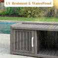 thumbnail image 6 of Bifanuo 46.8" Shoe Storage Cabinet with Waterproof UV-Resistant, Entryway Shoe Cabinet with 2 Doors, Ooutdoor Shoe Cabinet, for Entryway, Bedroom, Hallway, Living Room, Grey, 6 of 10