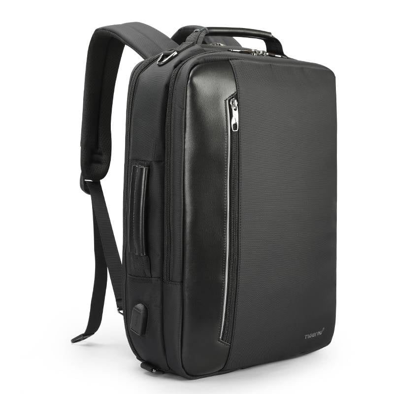 Color : Gray, Size : L Laptop Backpack Business Travel Shoulder Bag Multi-Functional High-Capacity Computer Bag Handbag 