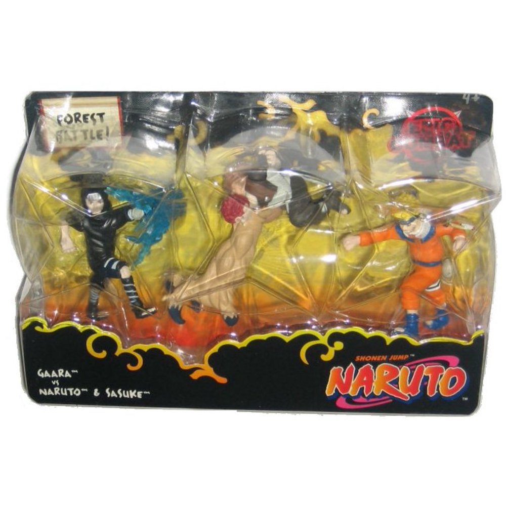 Naruto Gaara vs Sasuke & Naruto Forest Battle Mattel Vintage Figure Set