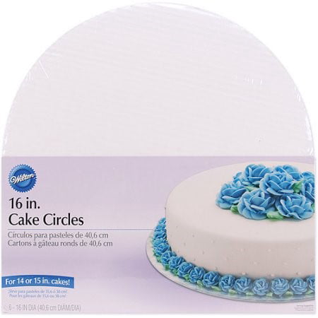 Wilton Cake Board/Platter, Circle, 16", 6 Ct