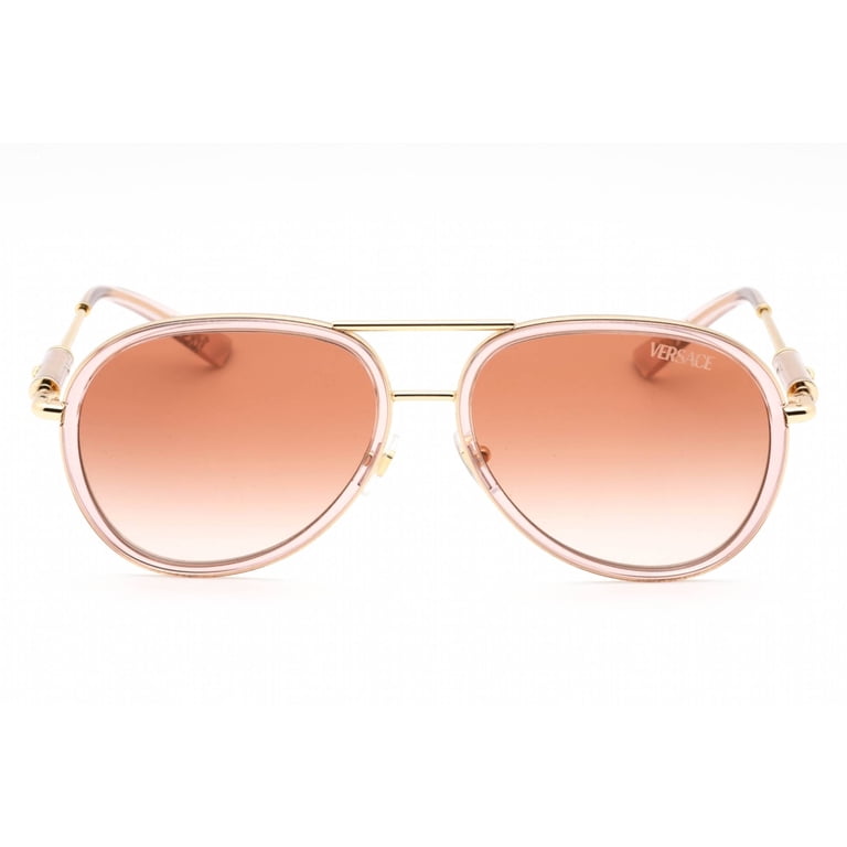 NEW VERSACE VE2260 100213 BROWN PINK GRADIENT SUNGLASSES Versace VE2260 100213-60 Brown Transparent / Pink Gradient  main image 4
