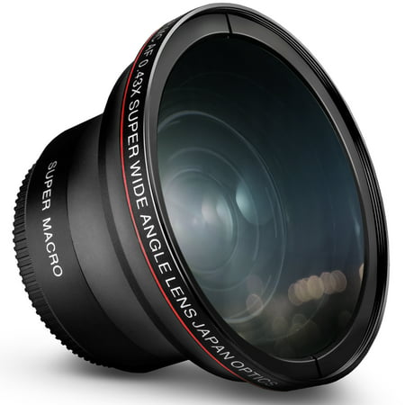 52MM 0.43x Altura Photo Professional HD Wide Angle Lens (w/Macro Portion) for Nikon D7100 D7000 D5500 D5300 D5200 D5100 D3300 D3200 D3100 D3000 DSLR (Best Prime Lens For Nikon D5200)