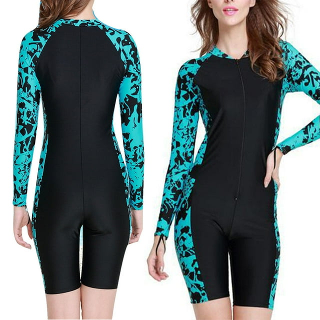 unbranded Conjunto De Traje De Azul Y Portátil Para Mujer Ideal Para Snorkel Y Piscina