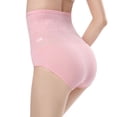 thumbnail image 5 of Gibobby cintura alta levantamiento glúteos bragas cuerpo Bragas moldeadoras de cintura alta para mujer (Rosa, L), 5 of 5