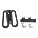 thumbnail image 1 of Adaptador de bloque portador plegable de aleación de aluminio para soporte delantero de bicicleta con tornillos para Negro, 1 of 8